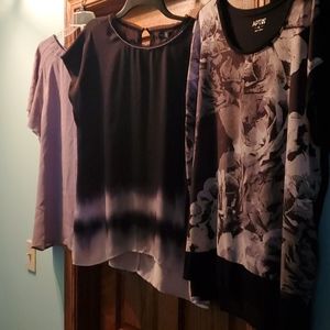 Womens XL Set of 5 Short Sleeve Blouse Vera Apt 9